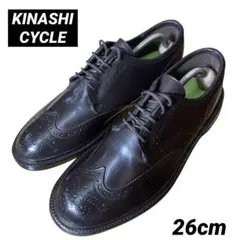 【美品】KINASHI CYCLE ウィングチップ M レインシューズ 稀少