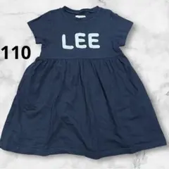 LEE ネイビー 半袖ワンピース　110