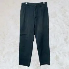 黒のテンセル混スラックス ウエスト79cm 、M〜Lサイズ