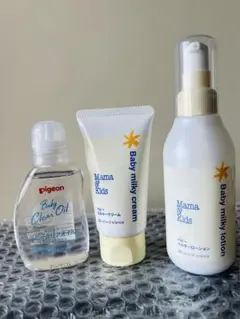 Mama & Kids & Pigeon Baby Clear Oilセット
