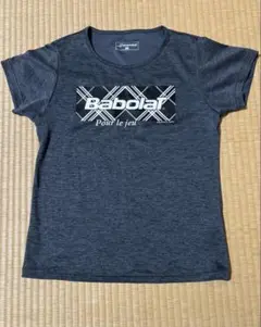 Babolat テニスTシャツ レディースLサイズ ダークグレー