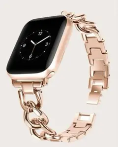 【新品未使用】Apple•スマートウォッチ　ベルト　ローズゴールド