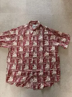 ROUNDTREE & YOrKE メンズアロハシャツ XL シルク製　中国製
