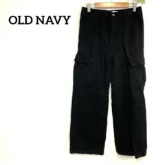 OLD NAVY【XL14-16】ブラックカーゴパンツ コットン 黒