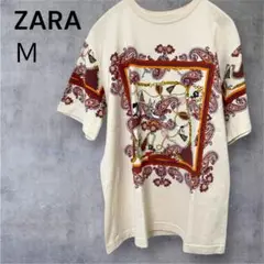 ZARA ルーニーチューンズペイズリー柄 Tシャツ Mサイズ