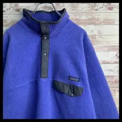 【Patagonia】大人気!! USA製 L パープル シンチラ スナップT