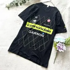 ベラキャンバス ꕤ キャノンデールロゴ入り 半袖Tシャツ サイクルシャツ 黒 緑