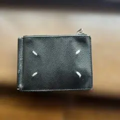 Maison Margiela 黒レザー マネークリップ