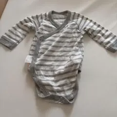 ストライプ柄ロンパース 60cm
