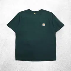 carhartt オリジナルフィット ポケット Tシャツ L グリーン