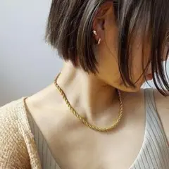 5mm twist rope chain necklace RN033