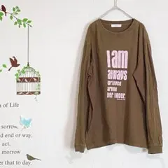 cepo /綿100% ロゴプリントロングTシャツ 長袖 M