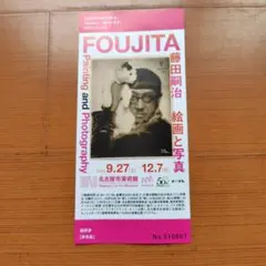 名古屋市美術館　 藤田嗣治 絵画と写真展　チケット