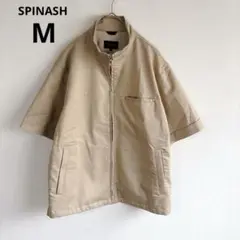 4922スピナッシュ【極美品】ストレッチ半袖フルジップスタンドカラージャケット