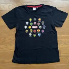 MARVEL キャラクターアイコン Tシャツ ブラック　M