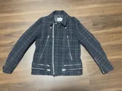 アンダーカバー 縮絨 ライダース ジャケット ブルゾン