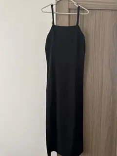 キャミワンピース ブラック フリーサイズ