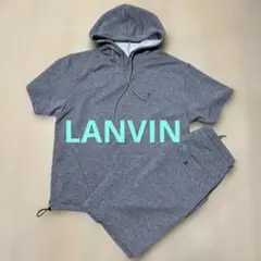 LANVIN グレー フード付きTシャツ ハーフパンツ　セットアップ