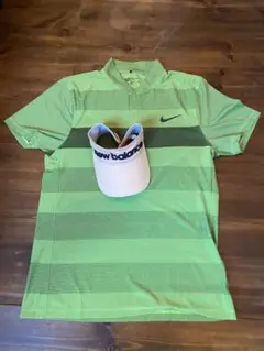 新品　Nikeゴルフポロシャツ　ニューバランスバイザー　SET Mサイズ