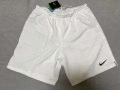 Nike DRI-FIT ホワイト　ハーフパンツ L ナイキ　インナー付き