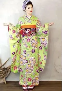 和遊日 振袖 重ね衿付き