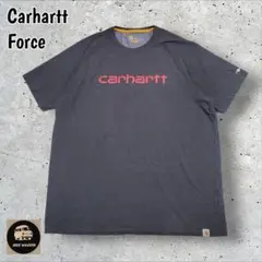 carhartt 古着 カーハートフォース 人気ロゴTシャツ半袖フェードXL
