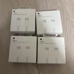 【未開封】Apple 純正USB-Cケーブル4個　2m240W編み込み式