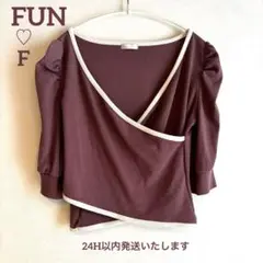 FUN カシュクール　Tシャツ　トップス　フリーサイズ
