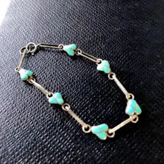 NAVAJO ナバホ ターコイズ ブレスレット 銀 スターリング インディアン