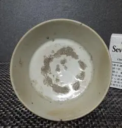 盃台■李朝 粉引 白釉 古い時代物の祭器 高台皿 砂高台 酒器 骨董品 希少■ 粉引盃台 | 京都寺町の骨董品店 古美術いもと