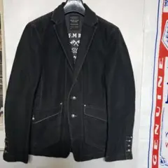 ◆ NICOLE CLUB FOR MEN ブラック シワ加工 デニムジャケット