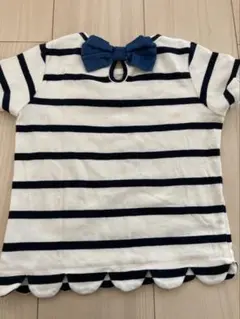 半袖　Tシャツ　女の子　110センチ　デビロック　スカラップ