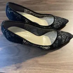 BARNEYS NEW YORK ブラックレースヒール