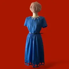 ◎青で映えるおしゃれセットアップ キュートもモードも自由自在♡ ビンテージ 美品