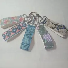 No.33 インドブロックプリント　ストラップ　ハンドメイド
