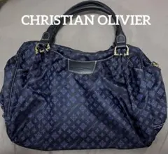 未使用　CHRISTIAN OLIVIER ネイビー ボストンバッグ