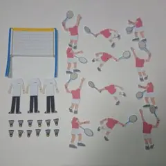 バドミントン★ピンク★色紙・寄せ書き用シール12枚セット★卒業　引退　アルバム