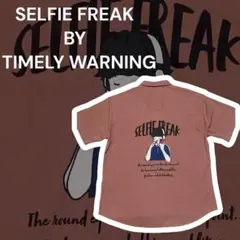 SELFIE FREAK TIMELY WARNING 半袖シャツ M 背面