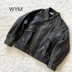 WYM ウィム ヴィンテージレザージャケット 短丈 レザー ヴィンテージ