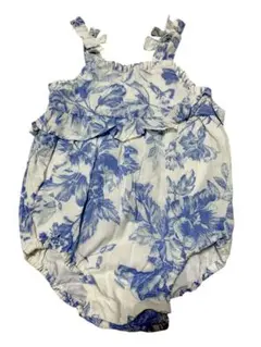 babyGAP ロンパース ボタニック 青 3-6months