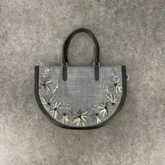 Ginza Kanematsu 銀座かねまつ 花柄 ハンドバッグ 上品