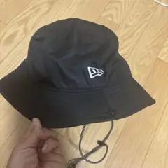 New Era ブラック バケットハット S/M