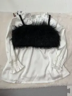 新品タグ付きホワイトブラウス 110サイズ