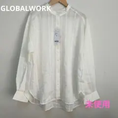 新品未使用　グローバルワーク　アソート柄シアーシャツ