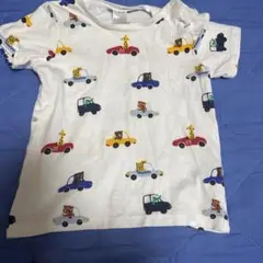 H&M 車とキリンプリント Tシャツ 12-18ヶ月