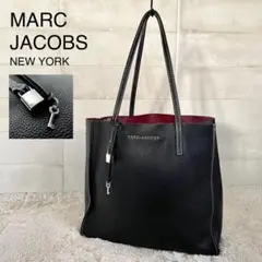 MARC JACOBS トートバッグ シボレザー グラインド A4可 ブラック