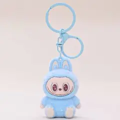 LABUBU ラブブ ぬいぐるみキーホルダー ブルー