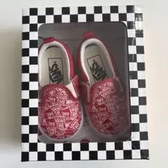 VANS ベビー スリッポン レッド 6 US
