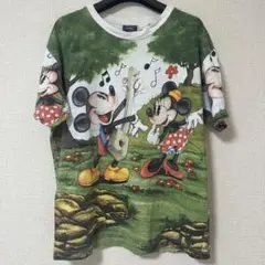 【大人気】ディズニー　ミッキーズワールド　半袖　Tシャツ　両面プリント