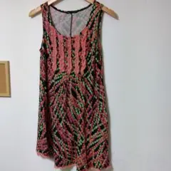 MB lucasカシェット　オレンジロングチュニックM